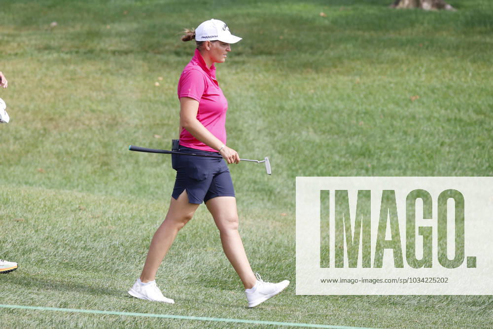 CINCINNATI, OH - SEPTEMBER 08: LPGA, Golf Damen golfer Perrine Delacour walks the 11th hole during the second round of the Kroger Queen City Championship at the Kenwood Country Club in Cincinnati, Ohio. (Photo by Brian Spurlock Icon Sportswire) GOLF: SEP 08 LPGA Kroger Queen City Championship Icon230908060