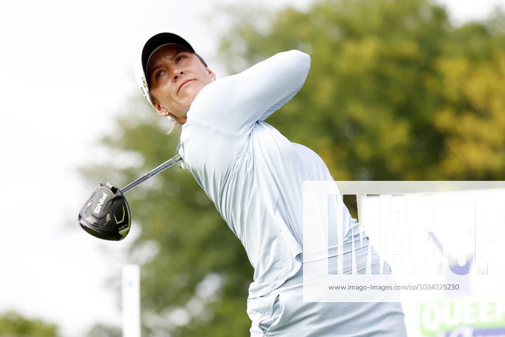 CINCINNATI, OH - SEPTEMBER 08: LPGA, Golf Damen golfer Linn Grant plays her tee shot on the 10th hole during the second round of the Kroger Queen City Championship on September 08, 2023, at the Kenwood Country Club in Cincinnati, Ohio. (Photo by Brian Spurlock Icon Sportswire) GOLF: SEP 08 LPGA Kroger Queen City Championship Icon230908063