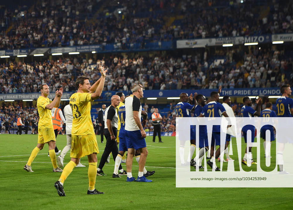 Chelsea Legends v Bayern Munich Legends Legends of Europe Chelsea Legends applauds their fans at full time during the Legends of Europe match at Stamford Bridge, London. All proceeds from the game - which is being played in memory of the late Gianluca Vialli - will be split between The Chelsea Foundation and The Royal Marsden Cancer Charity which supports the work of The Royal Marsden NHS Foundation Trust, where the iconic former Chelsea forward and manager was treated.