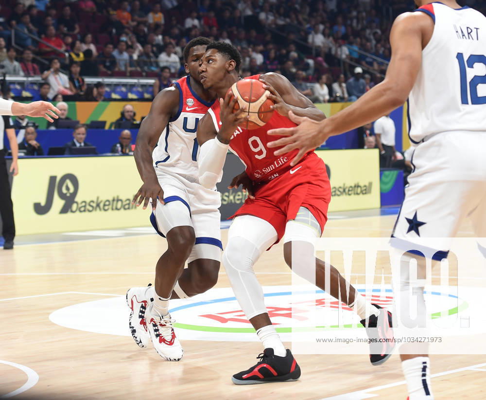 USA vs CANADA RJ BARRETT, basketball player of Canada, at the FIBA World Cup match against USA, for 3rd place, at MOA Arena. Manila, 10.09.2023. photo: Nebojsa Parausic MN press photo BASKETBALL, FIBA, WORLD CUP, USA, CANADA Manila MOA Arena Philippines