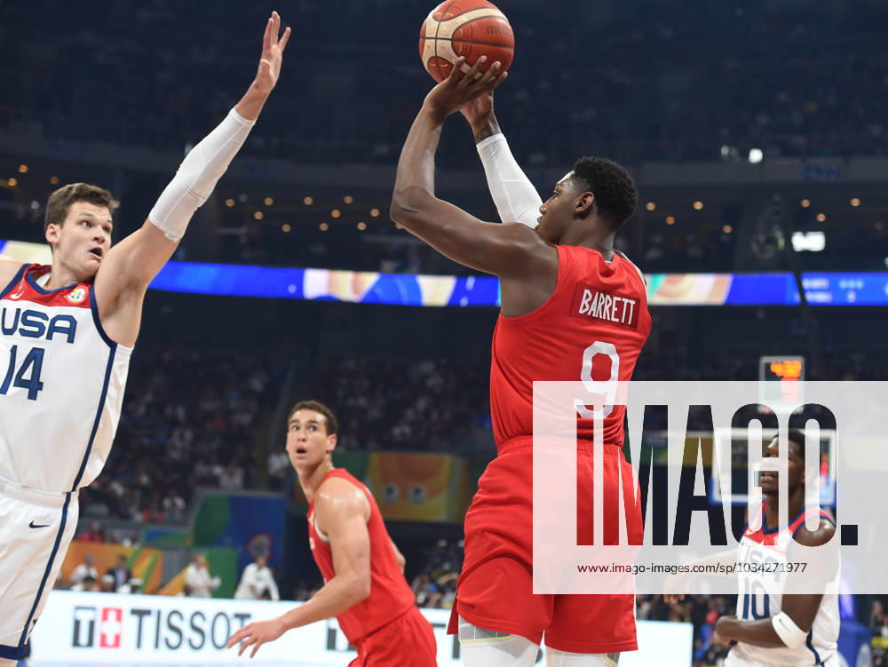 USA vs CANADA RJ BARRETT, basketball player of Canada, at the FIBA World Cup match against USA, for 3rd place, at MOA Arena. Manila, 10.09.2023. photo: Nebojsa Parausic MN press photo BASKETBALL, FIBA, WORLD CUP, USA, CANADA Manila MOA Arena Philippines