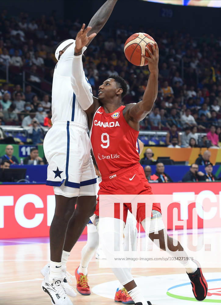 USA vs CANADA RJ BARRETT, basketball player of Canada, at the FIBA World Cup match against USA, for 3rd place, at MOA Arena. Manila, 10.09.2023. photo: Nebojsa Parausic MN press photo BASKETBALL, FIBA, WORLD CUP, USA, CANADA Manila MOA Arena Philippines