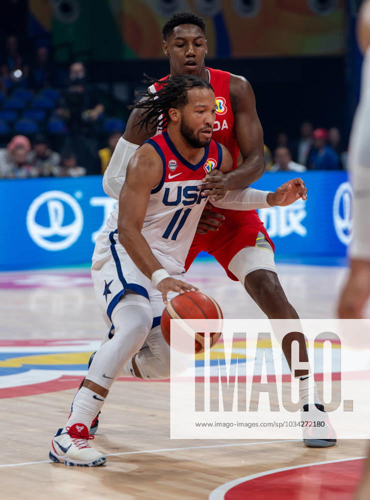 FIBA World Cup Basketball 3rd 4th playoff U.S.A. vs Canada at the Mall of Asia Arena Manila Philippines. USAs Jalen BRUNSON in action. Manila Philippines - ZUMAr144 20230910_zap_r144_002