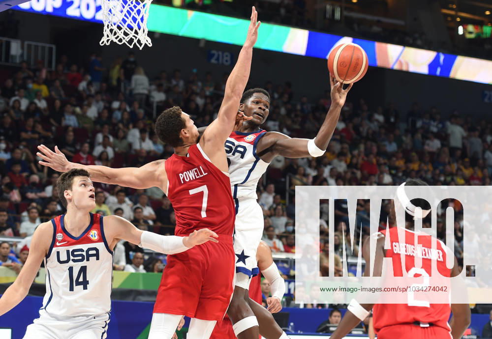 USA vs CANADA ANTHONY EDWARDS, basketball player of USA, at the FIBA World Cup match against Canada, for 3rd place, at MOA Arena. Manila, 10.09.2023. photo: Nebojsa Parausic MN press photo BASKETBALL, FIBA, WORLD CUP, USA, CANADA Manila MOA Arena Philippines