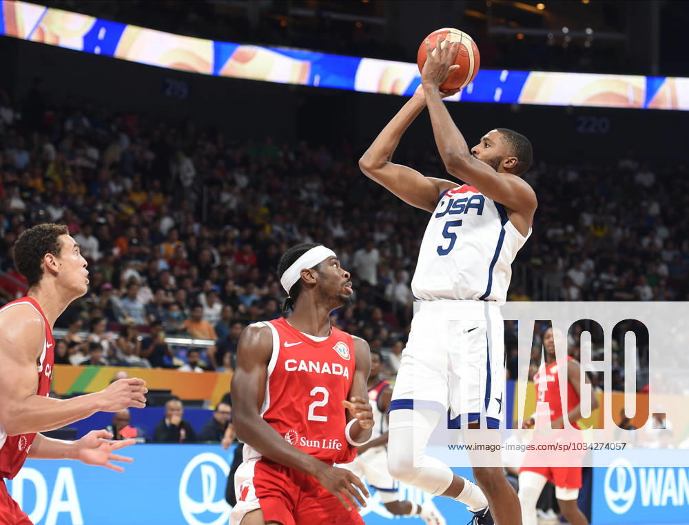USA vs CANADA MIKAL BRIDGES, basketball player of USA, at the FIBA World Cup match against Canada, for 3rd place, at MOA Arena. Manila, 10.09.2023. photo: Nebojsa Parausic MN press photo BASKETBALL, FIBA, WORLD CUP, USA, CANADA Manila MOA Arena Philippines
