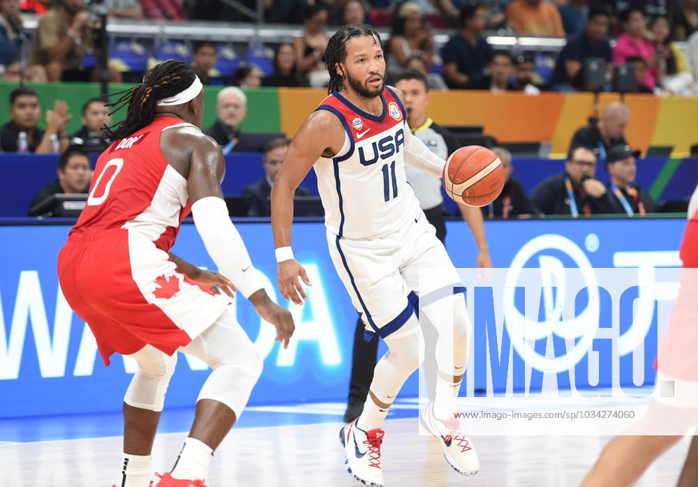 USA vs CANADA JALEN BRUNSON, basketball player of USA, at the FIBA World Cup match against Canada, for 3rd place, at MOA Arena. Manila, 10.09.2023. photo: Nebojsa Parausic MN press photo BASKETBALL, FIBA, WORLD CUP, USA, CANADA Manila MOA Arena Philippines