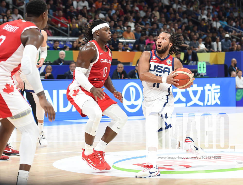 USA vs CANADA JALEN BRUNSON, basketball player of USA, at the FIBA World Cup match against Canada, for 3rd place, at MOA Arena. Manila, 10.09.2023. photo: Nebojsa Parausic MN press photo BASKETBALL, FIBA, WORLD CUP, USA, CANADA Manila MOA Arena Philippines