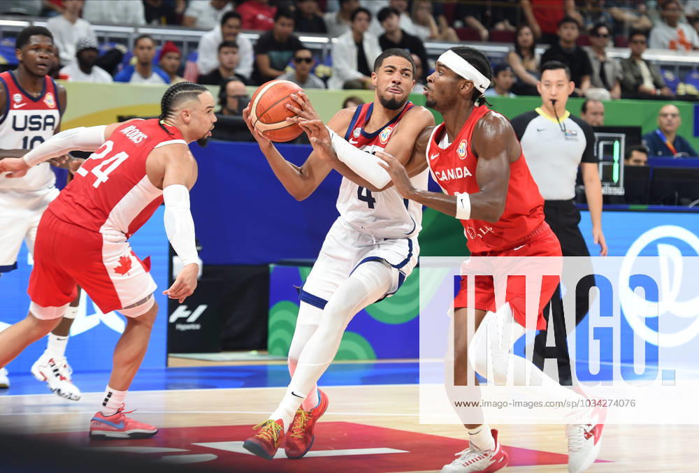 USA vs CANADA TYRESE HALIBURTON, basketball player of USA, at the FIBA World Cup match against Canada, for 3rd place, at MOA Arena. Manila, 10.09.2023. photo: Nebojsa Parausic MN press photo BASKETBALL, FIBA, WORLD CUP, USA, CANADA Manila MOA Arena Philippines