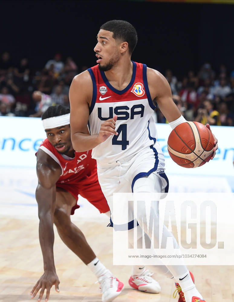 USA vs CANADA TYRESE HALIBURTON, basketball player of USA, at the FIBA World Cup match against Canada, for 3rd place, at MOA Arena. Manila, 10.09.2023. photo: Nebojsa Parausic MN press photo BASKETBALL, FIBA, WORLD CUP, USA, CANADA Manila MOA Arena Philippines