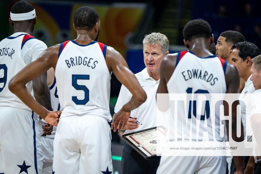 Basketball Manila Pasay 10 09 2023 FIBA Basketball World Cup 2023 Mens World Championship Match for 3rd Place Bronze United States of America USA Canada CAN STEVE KERR USA, coach