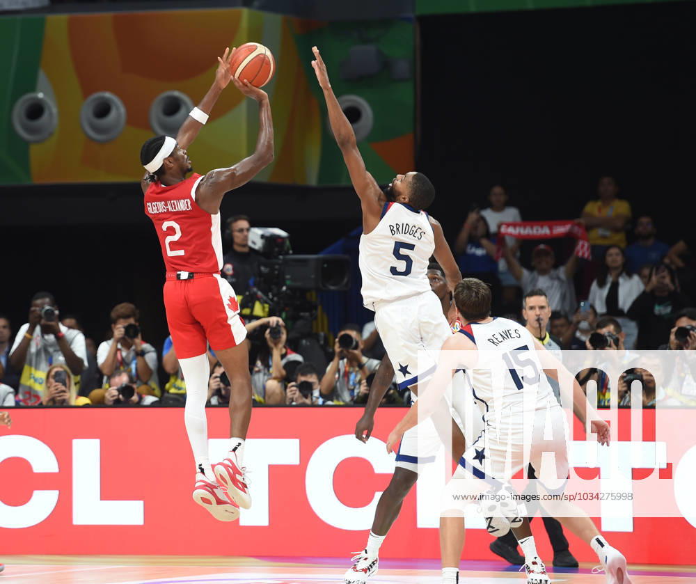 USA vs CANADA SHAI GILGEOUS - ALEXANDER, basketball player of Canada, at the FIBA World Cup match against USA, for 3rd place, at MOA Arena. Manila, 10.09.2023. photo: Nebojsa Parausic MN press photo BASKETBALL, FIBA, WORLD CUP, USA, CANADA Manila MOA Arena Philippines