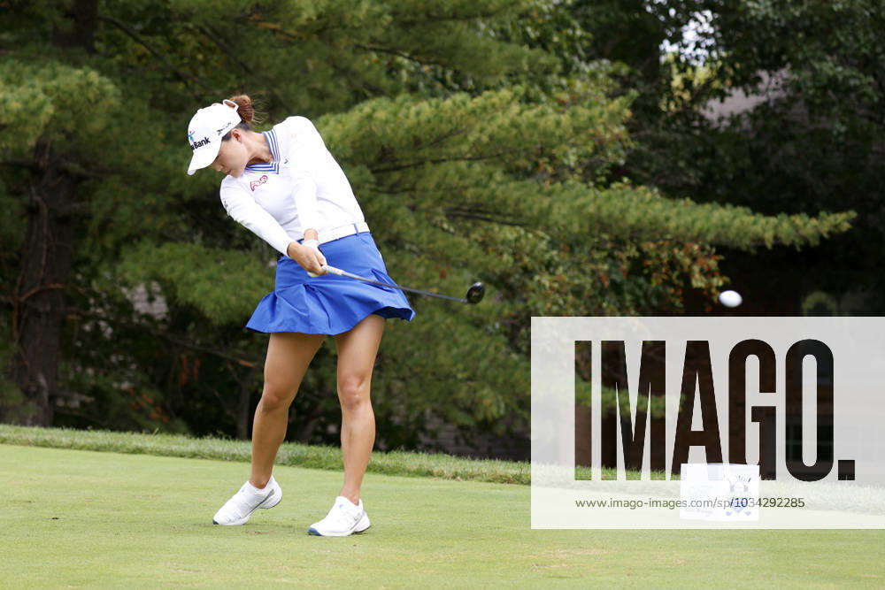 CINCINNATI, OH - SEPTEMBER 10: LPGA, Golf Damen player Minjee Lee plays her tee shot on the 5th hole during the final round of the Kroger Queen City Championship on September 10, 2023, at the Kenwood Country Club in Cincinnati, Ohio. (Photo by Brian Spurlock Icon Sportswire) GOLF: SEP 10 LPGA Kroger Queen City Championship Icon230910008