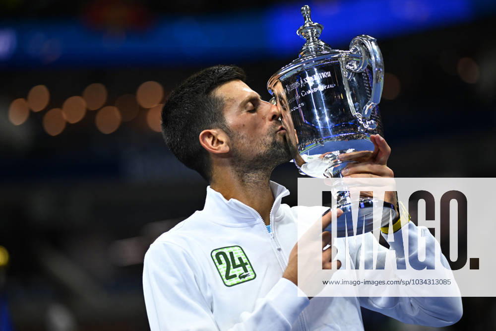 US Open - Djokovic Wins 24th Grand Slam Title Novak Djokovic (SRB) wins his 24th slam at the 2023 US Open at Billie Jean National Tennis Center in New York City, NY, USA, on September 10, 2023. Photo by Corinne Dubreuil ABACAPRESS.COM New York City NY United States