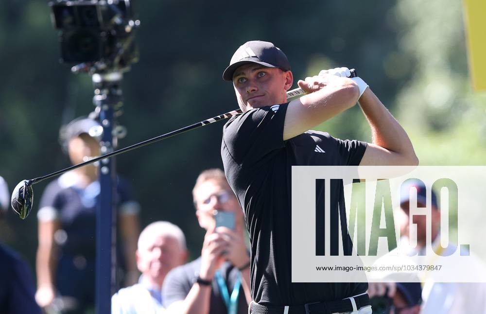BMW PGA, Golf Herren Championship, Round 1, DP World Tour, European Tour, Wentworth Golf Club, Surrey, UK. - 14th September 2023. Ludvig Aberg of Sweden and Team Europe. - BMW PGA Championship, Round 1, DP World Tour, European Tour, Wentworth Golf Club, Surrey, UK. - 14th September 2023. Surrey Wentworth Golf Course United Kingdom