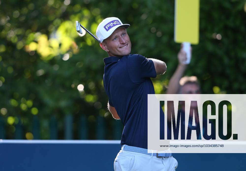 BMW PGA, Golf Herren Championship, Round 1, DP World Tour, European Tour, Wentworth Golf Club, Surrey, UK. - 14th September 2023. Adrian Meronk of Poland. - BMW PGA Championship, Round 1, DP World Tour, European Tour, Wentworth Golf Club, Surrey, UK. - 14th September 2023. Surrey Wentworth Golf Course United Kingdom