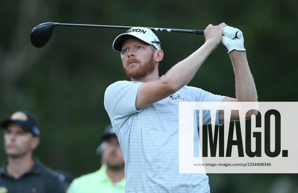 BMW PGA, Golf Herren Championship, Round 2, DP World Tour, European Tour, Wentworth Golf Club, Surrey, UK. - 15th September 2023. Sebastian Soderberg of Sweden joint leader after end of play on day 2. - BMW PGA Championship, Round 2, DP World Tour, European Tour, Wentworth Golf Club, Surrey, UK. - 15th September 2023. Surrey Wentworth Golf Course United Kingdom