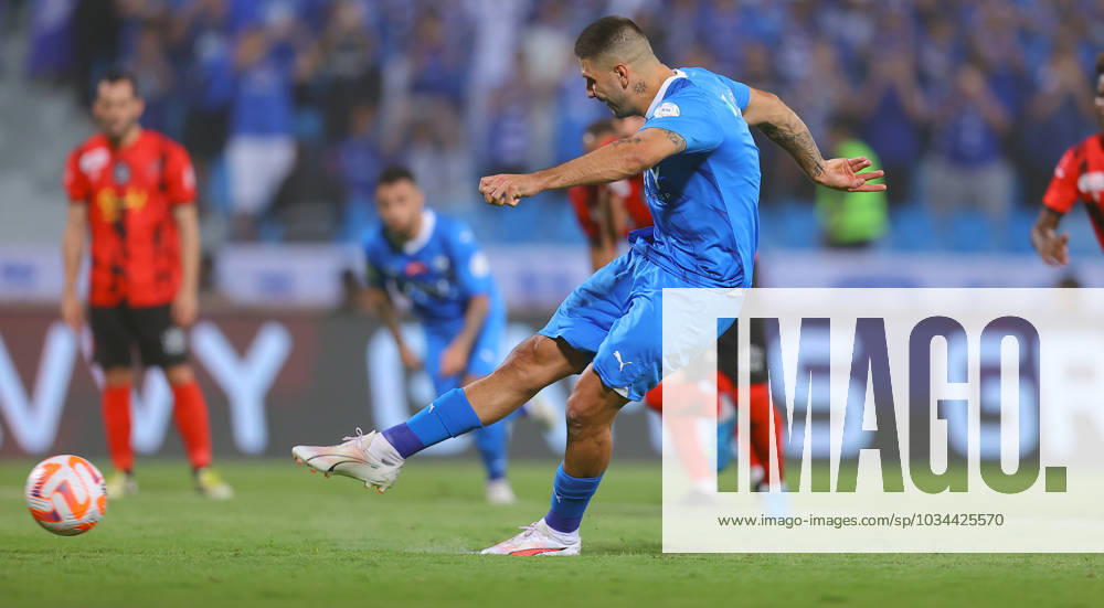 SAFF Roshn Saudi Pro League 2023-24 MD6 Aleksandar Mitrovic of Al-Hilal SFC in action during their Match Day 6 of the SAFF Roshn Saudi Pro League 2023-24 against Al-Riyadh SC at the Prince Faisal bin Fahd Stadium on September 15, 2023 in Riyadh, Saudi Arabia. Riyadh King Fahd International Stadium Kingdom of Saudi Arabia