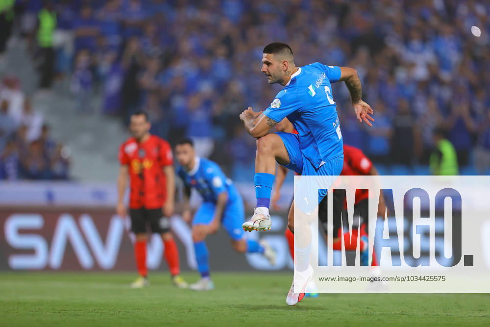 SAFF Roshn Saudi Pro League 2023-24 MD6 Aleksandar Mitrovic of Al-Hilal SFC in action during their Match Day 6 of the SAFF Roshn Saudi Pro League 2023-24 against Al-Riyadh SC at the Prince Faisal bin Fahd Stadium on September 15, 2023 in Riyadh, Saudi Arabia. Riyadh King Fahd International Stadium Kingdom of Saudi Arabia