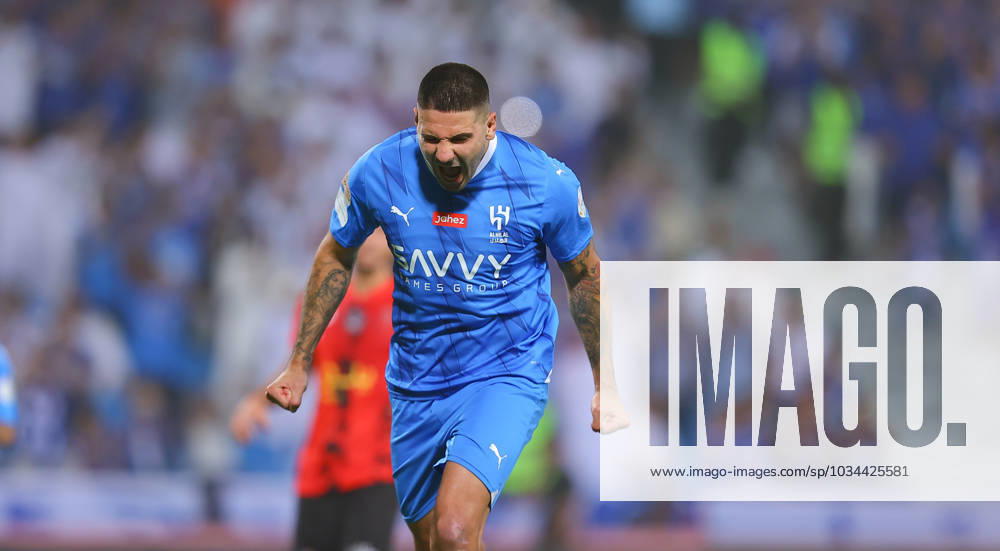 SAFF Roshn Saudi Pro League 2023-24 MD6 Aleksandar Mitrovic of Al-Hilal SFC in action during their Match Day 6 of the SAFF Roshn Saudi Pro League 2023-24 against Al-Riyadh SC at the Prince Faisal bin Fahd Stadium on September 15, 2023 in Riyadh, Saudi Arabia. Riyadh King Fahd International Stadium Kingdom of Saudi Arabia
