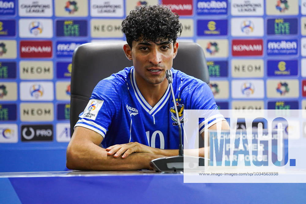Iraq s Al-Quwa Al-Jawiya (Air Force)?? Iran s Sepahan - AFC Champions League in Erbil, Iraq - 18 Sep 2023 Jawiya s player 10 Ali Jasim speaks during a press conference, PK, Pressekonferenz after the first round of the AFC Champions League group stage matches between Iraq s Al-Quwa Al-Jawiya (Air Force) and Iran s Sepahan in Franso Hariri stadium in Erbil city, the capital of Iraq s northern autonomous Kurdistan region. Final score 2-2 Erbil Iraq