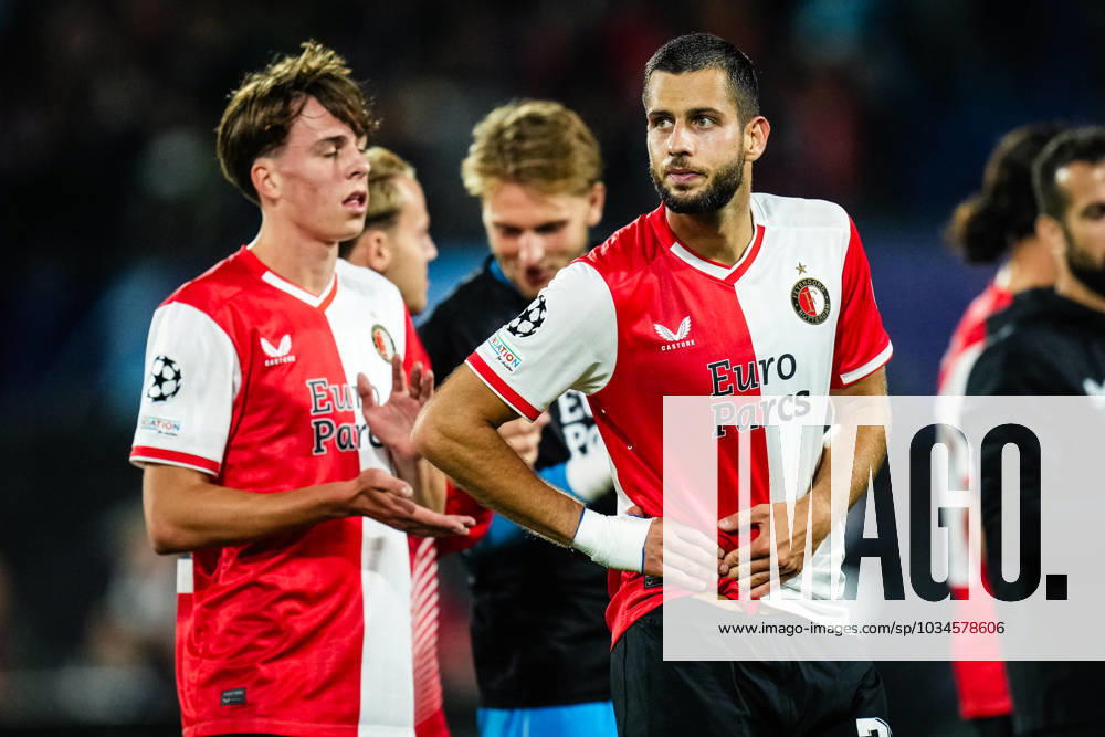 UEFA Champions League: Feyenoord v Celtic Rotterdam - David Hancko of Feyenoord during the 1st leg of the UEFA Champions League between Feyenoord v Celtic at Stadion Feijenoord De Kuip on 19 September 2023 in Rotterdam, The Netherlands.