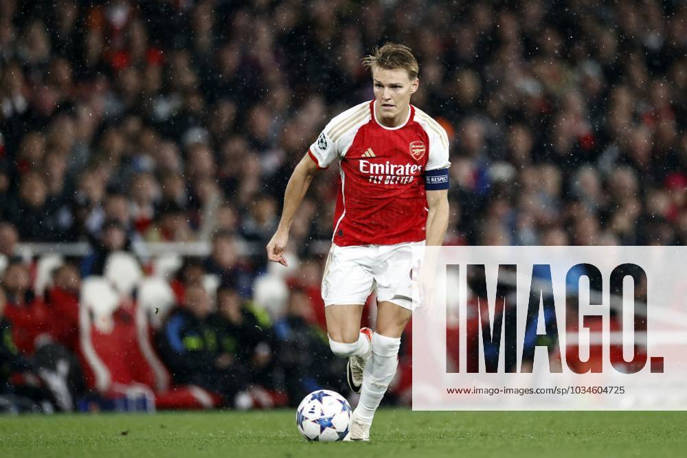 LONDON - Martin Odegaard of Arsenal FC during the UEFA Champions League match between Arsenal FC and PSV Eindhoven at the Emirates Stadium on September 20, 2023 in London, United Kingdom. ANP MAURICE VAN STEEN Group B - UEFA Champions League 2023 2024 ANPxSportx IVx 478805314 originalFilename: 478805314