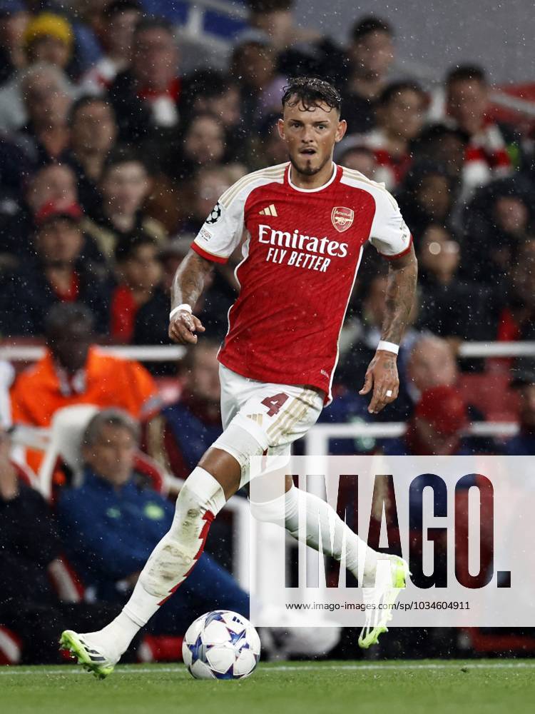LONDON - Ben White of Arsenal FC during the UEFA Champions League match between Arsenal FC and PSV Eindhoven at the Emirates Stadium on September 20, 2023 in London, United Kingdom. ANP MAURICE VAN STEEN Group B - UEFA Champions League 2023 2024 ANPxSportx IVx 478805568 originalFilename: 478805568