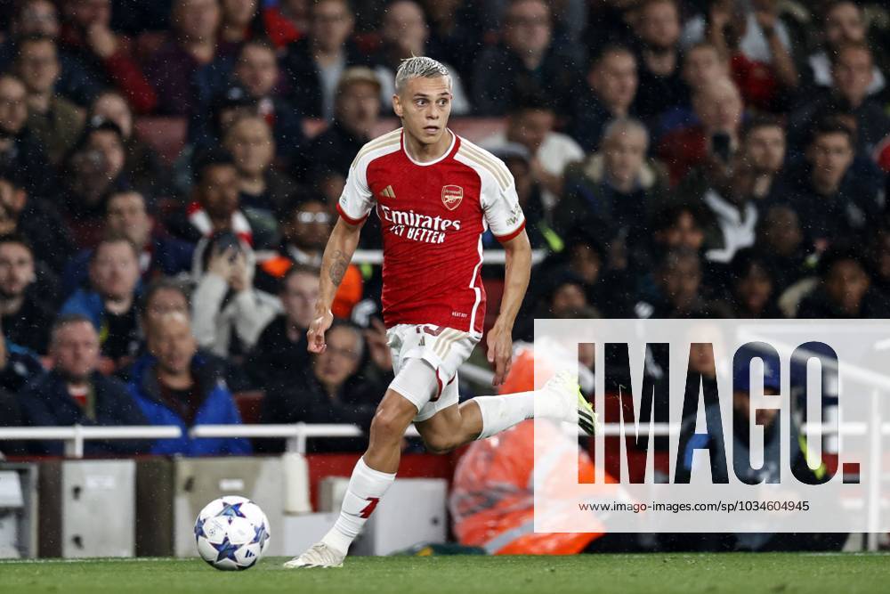 LONDON - Leandro Trossard of Arsenal FC during the UEFA Champions League match between Arsenal FC and PSV Eindhoven at the Emirates Stadium on September 20, 2023 in London, United Kingdom. ANP MAURICE VAN STEEN Group B - UEFA Champions League 2023 2024 ANPxSportx IVx 478805836 originalFilename: 478805836