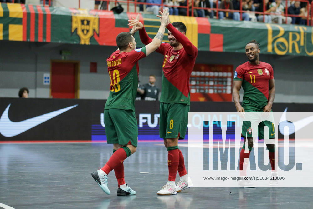 FUTSAL - Portugal 4 - Georgia 2, Group E, Game 2 of Elite Round FIFA Futsal Cup 2024. Viseu City Pavilion, in Viseu, Portugal. Wednesday, 20 th September 2023. Bruno Coelho, Erick Mendeonça (Portugal). VISEU VISEU PORTUGAL VISEU