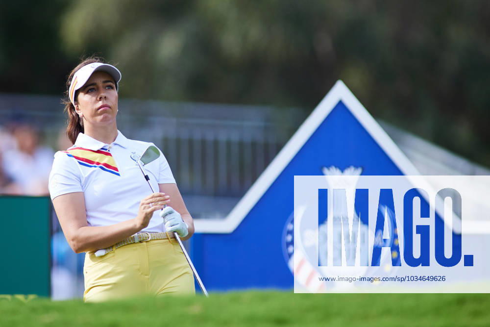 Georgia Hall of Europe team in action during the Solheim Cup 2023 in Finca Cortesin at Estepona on September 22, 2023 in Malaga, Spain. SEVILLA SPAIN - ZUMAa181 20230922_zaa_a181_004