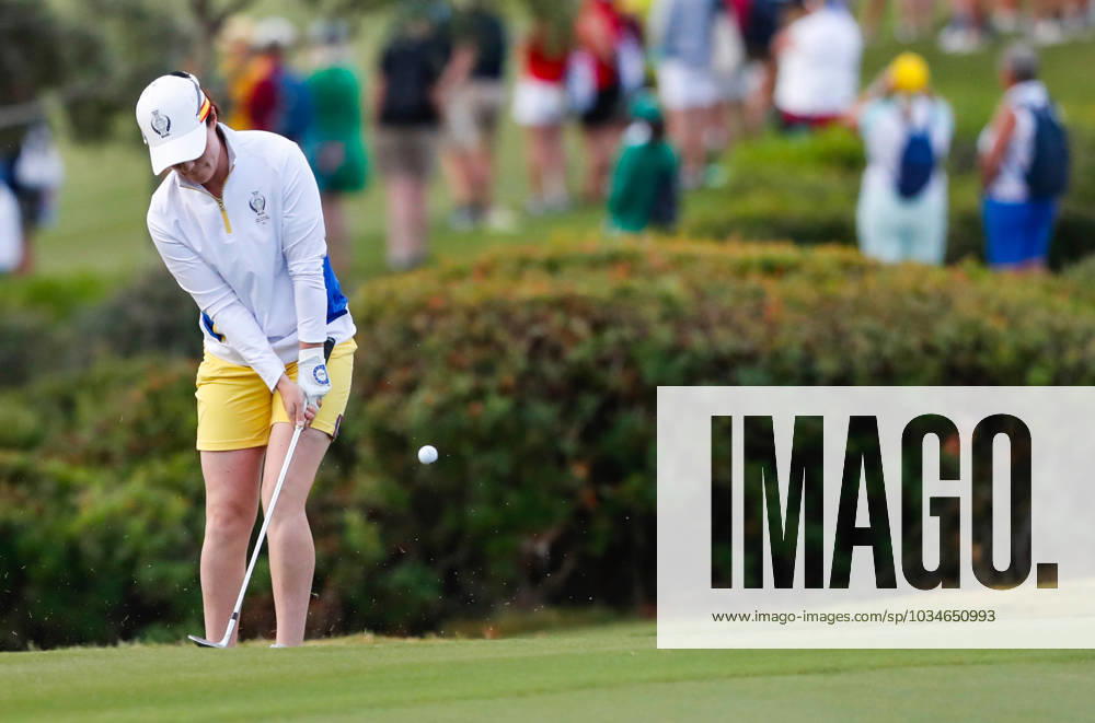 2023 Solheim Cup, Finca Cortesin, Andalucia, Spain 22 9 2023 Irelands Leona Maguire takes a shot Leona Maguire takes a shot 22 9 2023