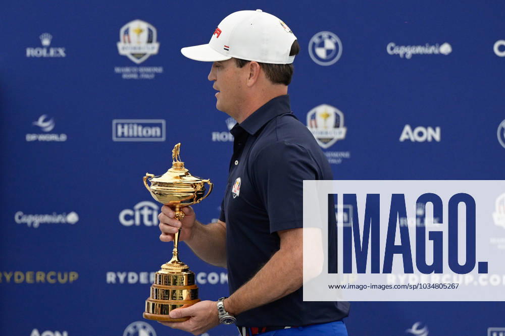 Zach Johnson (USA) during the USA an Europe Ryder Cup 2023 captains press conference, PK, Pressekonferenz at Marco Simone Golf & Country Club on September 25, 2023 in Rome, Italy.