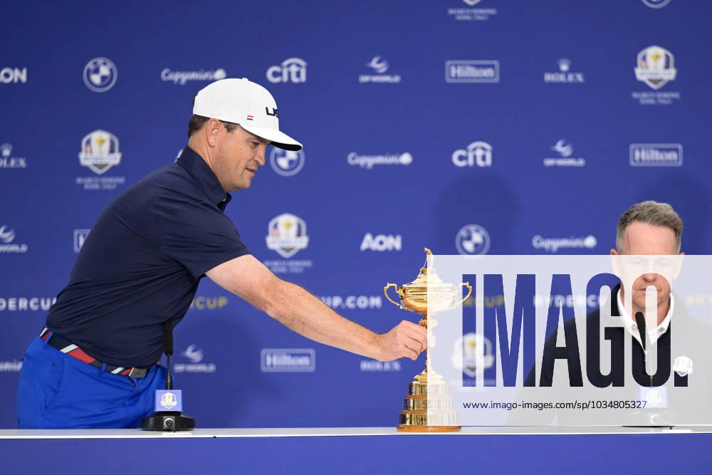 Zach Johnson (USA) during the USA an Europe Ryder Cup 2023 captains press conference, PK, Pressekonferenz at Marco Simone Golf & Country Club on September 25, 2023 in Rome, Italy.