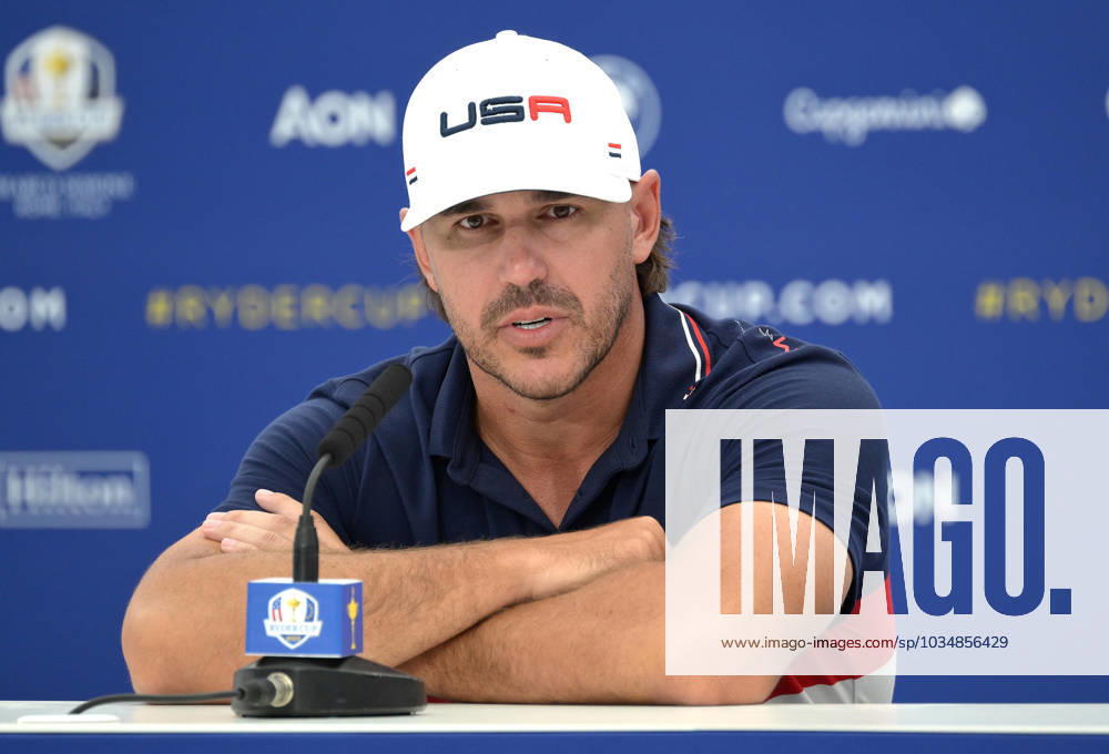US team s player Brooks Koepka attends a press conference, PK, Pressekonferenz during the 2023 Ryder Cup golf tournament at Marco Simone Golf Club in Guidonia, near Rome, Italy, 27 September 2023. The 44th Ryder Cup matches between the US and Europe will be held in Italy from 29 September to 01 October 2023. ANSA ETTORE FERRARI 2023 Ryder Cup golf tournament - ZUMAa110 20230927_zaf_a110_043