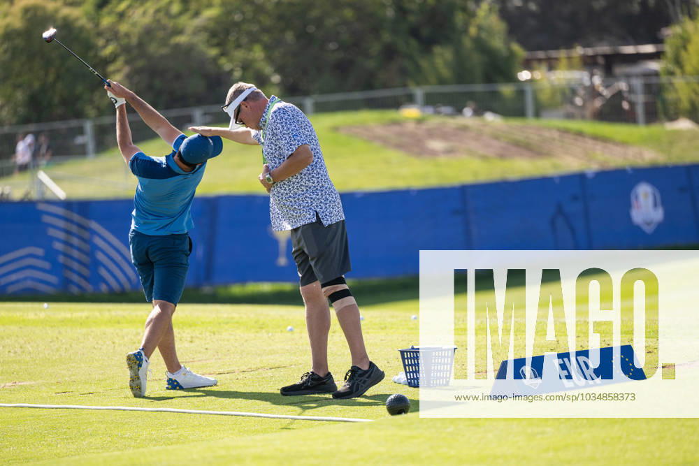 Viktor Hovland of Team Europe at a training session during day 2 of the Ryder Cup on September 27, 2023 in Rome Photo Mathias Bergeld BILDBYRAN kod MB MB0733 golf ryder cup träning practice training day 2 bbeng