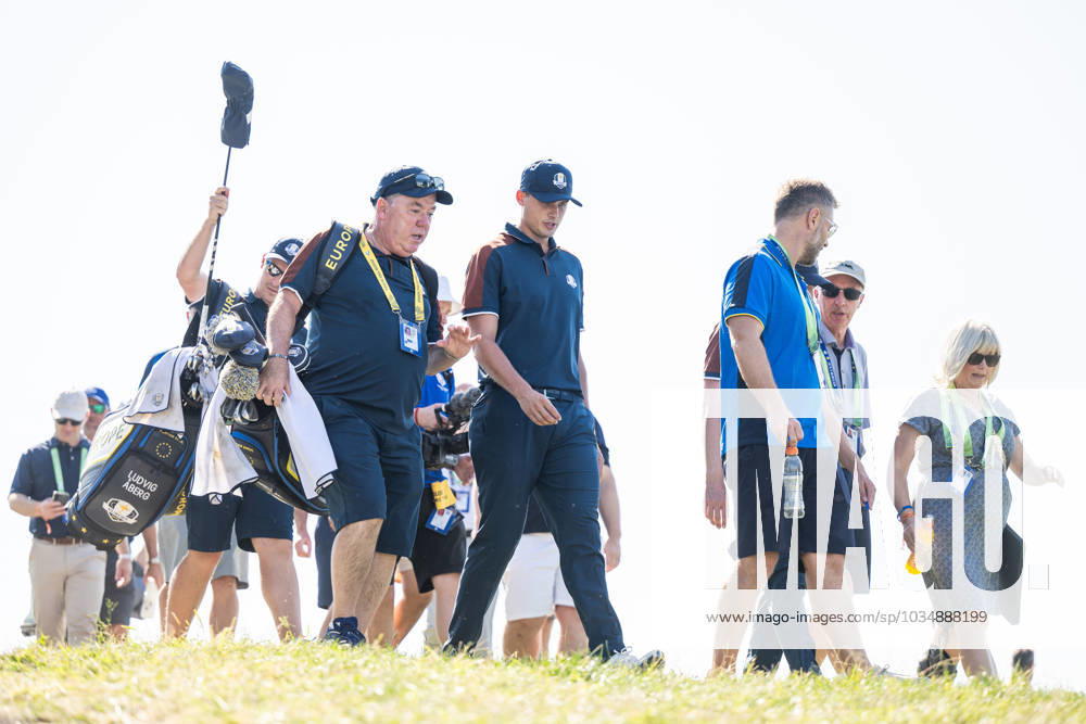 Ludvig Aberg of Team Europe at a training session during day 1 of the Ryder Cup on September 28, 2023 in Rome Photo Mathias Bergeld BILDBYRAN kod MB MB0734 golf ryder cup träning practice training day 1 bbeng