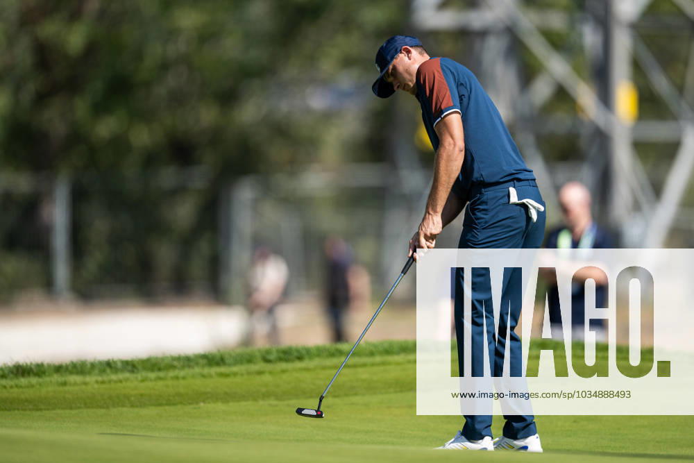 Ludvig Aberg of Team Europe at a training session during day 1 of the Ryder Cup on September 28, 2023 in Rome Photo Mathias Bergeld BILDBYRAN kod MB MB0734 golf ryder cup träning practice training day 1 bbeng