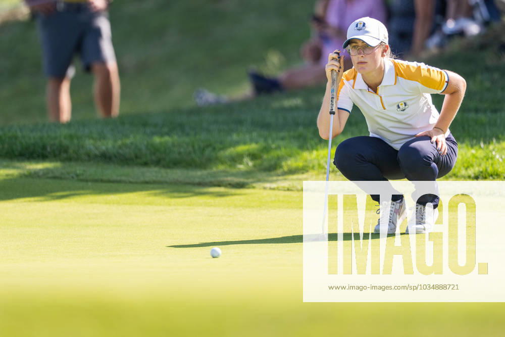 Nora Sundberg of Team Europe competes in round four of the Junior Ryder Cup on September 28, 2023 in Rome Photo Mathias Bergeld BILDBYRAN code MB MB0734 golf ryder cup träning practice training day 1 bbeng junior ryder cup