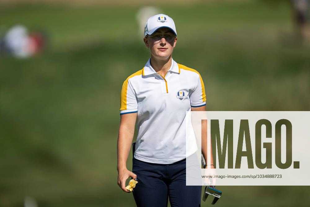 Nora Sundberg of Team Europe competes in round four of the Junior Ryder Cup on September 28, 2023 in Rome Photo Mathias Bergeld BILDBYRAN code MB MB0734 golf ryder cup träning practice training day 1 bbeng junior ryder cup