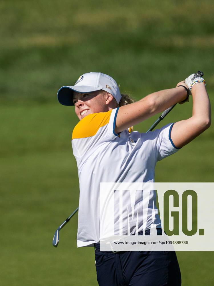 Meja Örtengren of Team Europe competes in round four of the Junior Ryder Cup on September 28, 2023 in Rome Photo Mathias Bergeld BILDBYRAN code MB MB0734 golf ryder cup träning practice training day 1 bbeng junior ryder cup
