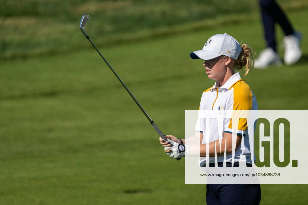 Meja Örtengren of Team Europe competes in round four of the Junior Ryder Cup on September 28, 2023 in Rome Photo Mathias Bergeld BILDBYRAN code MB MB0734 golf ryder cup träning practice training day 1 bbeng junior ryder cup