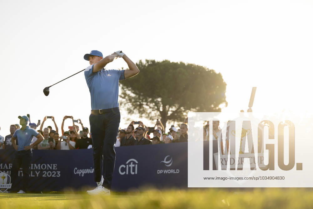 Ludvig Aberg of Team Europe during the first round of the Ryder Cup on September 29, 2023 in Rome Photo Mathias Bergeld BILDBYRAN kod MB MB0736 golf ryder cup day 1 bbeng round 1