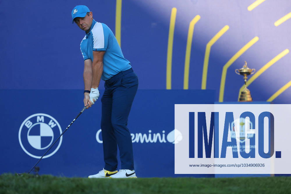 Rome Ryder Cup 2023 - Foursomes Session, 29.09.2023 Rome, Italy 29.09.2023: Rory Mcilroy of Europe during Foursomes Session at RYDER CUP 2023 at Marco Simone Golf & Country Club di Guidonia Montecelio, Roma Rome italy -