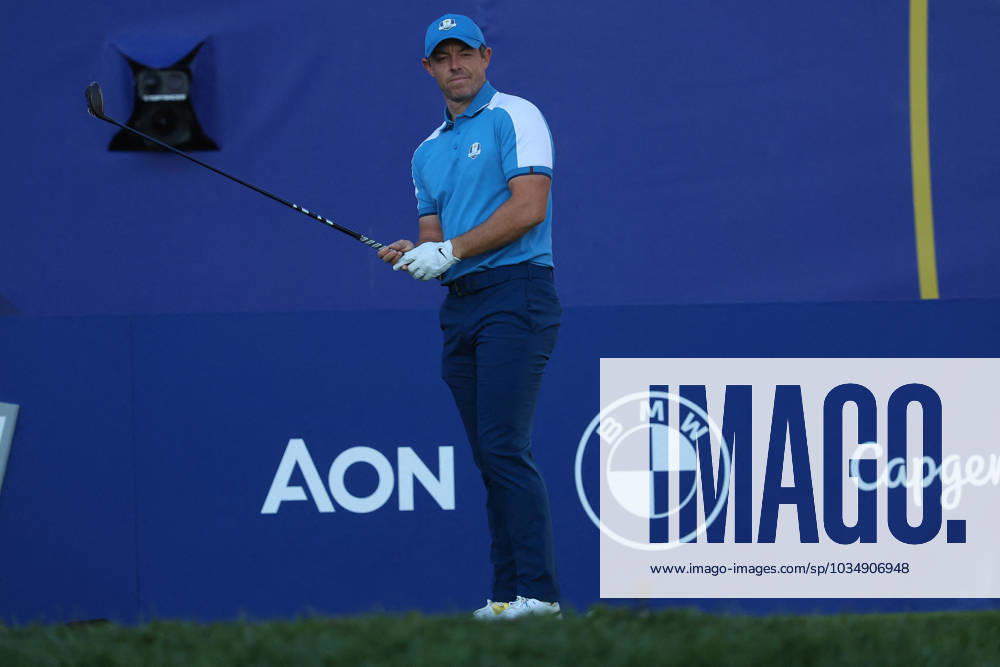 Rome Ryder Cup 2023 - Foursomes Session, 29.09.2023 Rome, Italy 29.09.2023: Rory Mcilroy of Europe during Foursomes Session at RYDER CUP 2023 at Marco Simone Golf & Country Club di Guidonia Montecelio, Roma Rome italy -