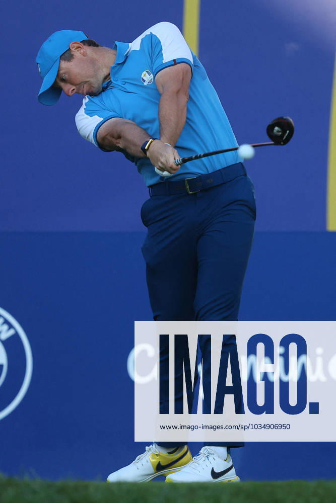 Rome Ryder Cup 2023 - Foursomes Session, 29.09.2023 Rome, Italy 29.09.2023: Rory Mcilroy of Europe during Foursomes Session at RYDER CUP 2023 at Marco Simone Golf & Country Club di Guidonia Montecelio, Roma Rome italy -