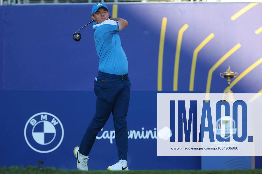 Rome Ryder Cup 2023 - Foursomes Session, 29.09.2023 Rome, Italy 29.09.2023: Rory Mcilroy of Europe during Foursomes Session at RYDER CUP 2023 at Marco Simone Golf & Country Club di Guidonia Montecelio, Roma Rome italy -