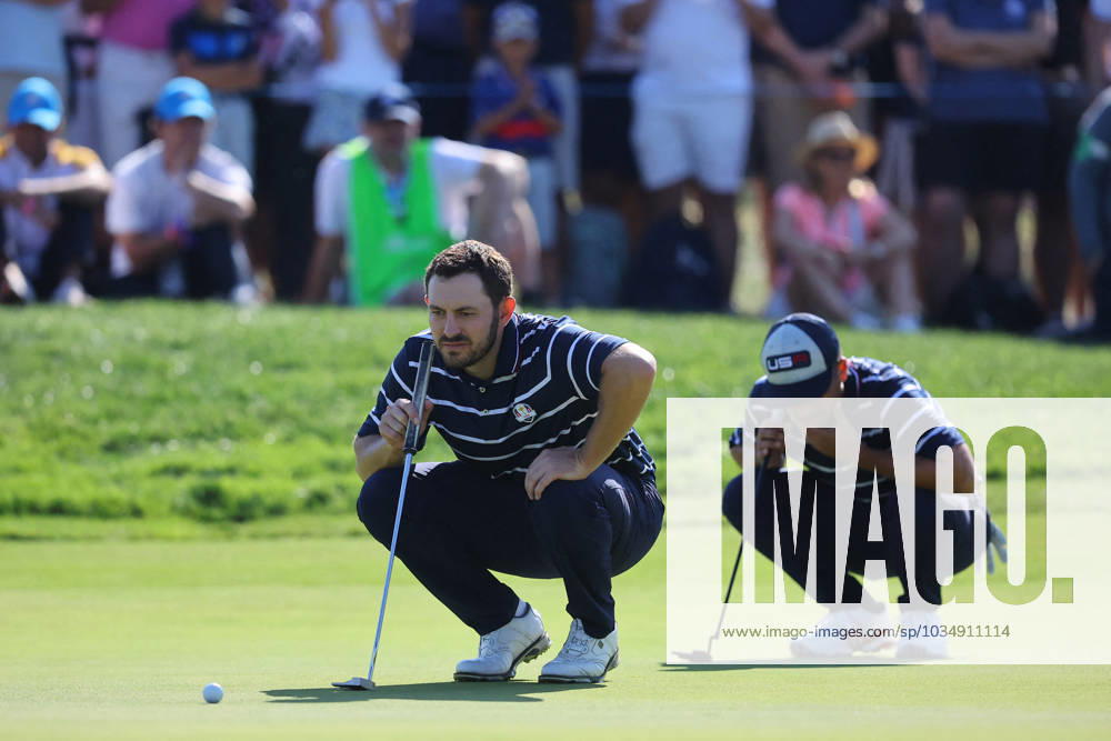 Golf match - Ryder Cup 2023 Rome, Italy 29.09.2023: Scottie Scheffler of USA, Sam Burns of USA during Foursomes Session at RYDER CUP 2023 at Marco Simone Golf & Country Club di Guidonia Montecelio, Roma Rome Italy