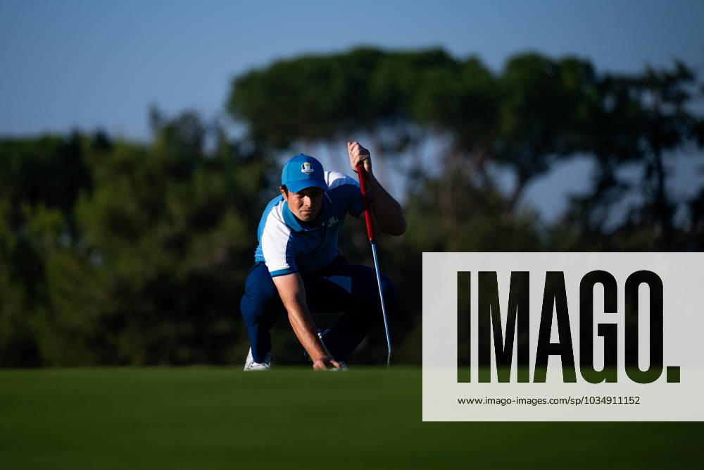 Viktor Hovland of Team Europe in a foursome match during day one of the Ryder Cup on September 29, 2023 in Rome Photo Mathias Bergeld BILDBYRAN kod MB MB0736 golf ryder cup day 1 bbeng round 1