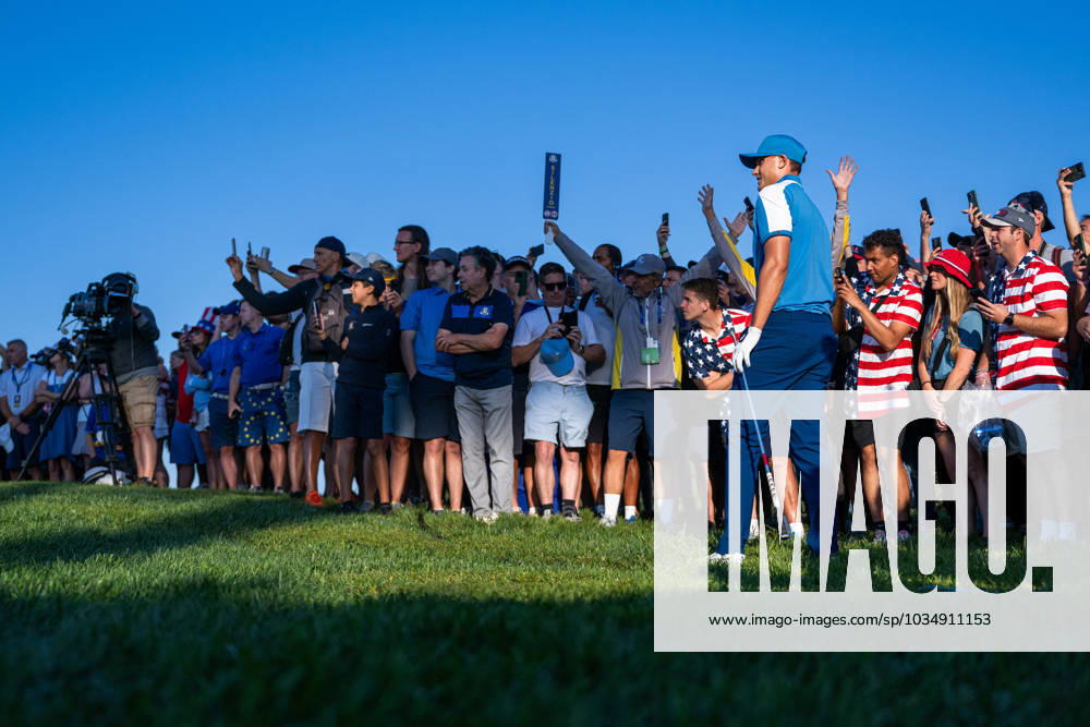 Ludvig Aberg of Team Europe in a foursome match during day one of the Ryder Cup on September 29, 2023 in Rome Photo Mathias Bergeld BILDBYRAN kod MB MB0736 golf ryder cup day 1 bbeng round 1