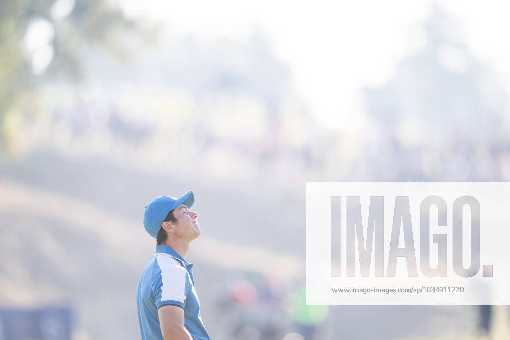 Viktor Hovland of Team Europe looks dejected in a foursome match during day one of the Ryder Cup on September 29, 2023 in Rome Photo Mathias Bergeld BILDBYRAN kod MB MB0736 golf ryder cup day 1 bbeng round 1 depp